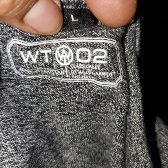 WT@02 T-Shirt gray Very nice - Picture 5 of 5